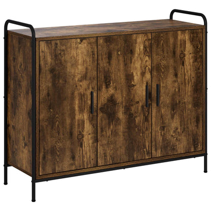 vidaXL Sideboard Smoked Oak 98.5 x 33 x 81 cm Engineered Wood