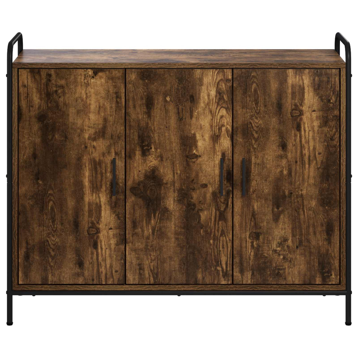 vidaXL Sideboard Smoked Oak 98.5 x 33 x 81 cm Engineered Wood