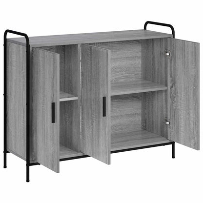 vidaXL Sideboard Grey Sonoma 98.5 x 33 x 81 cm Engineered Wood