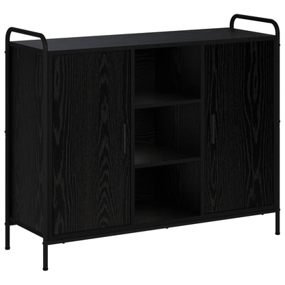 vidaXL Sideboard Black Oak 98.5 x 33 x 81 cm Engineered Wood