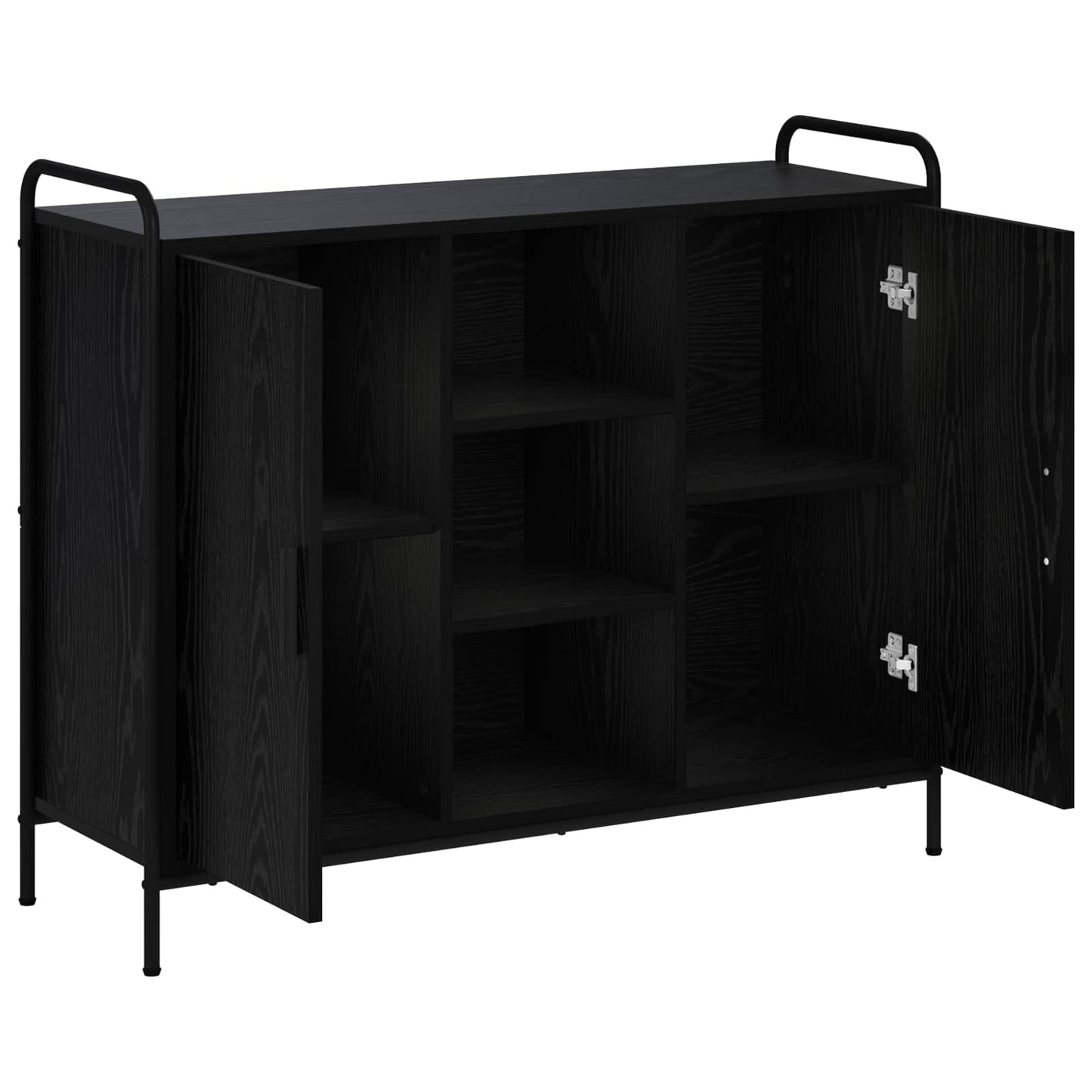 vidaXL Sideboard Black Oak 98.5 x 33 x 81 cm Engineered Wood