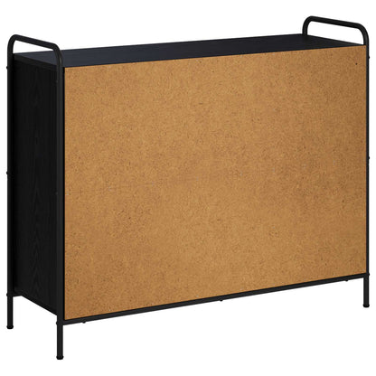 vidaXL Sideboard Black Oak 98.5 x 33 x 81 cm Engineered Wood