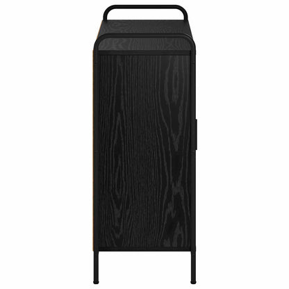 vidaXL Sideboard Black Oak 98.5 x 33 x 81 cm Engineered Wood
