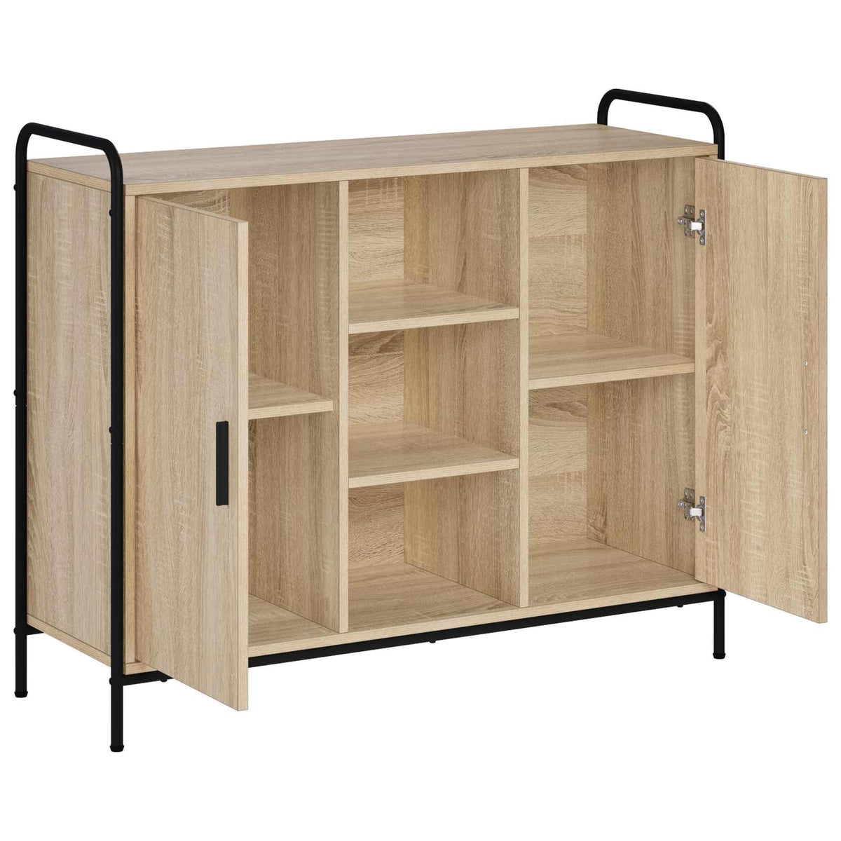 vidaXL Sideboard Sonoma Oak 98.5 x 33 x 81 cm Engineered Wood