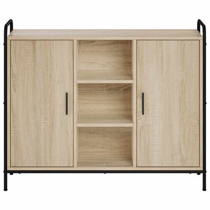 vidaXL Sideboard Sonoma Oak 98.5 x 33 x 81 cm Engineered Wood