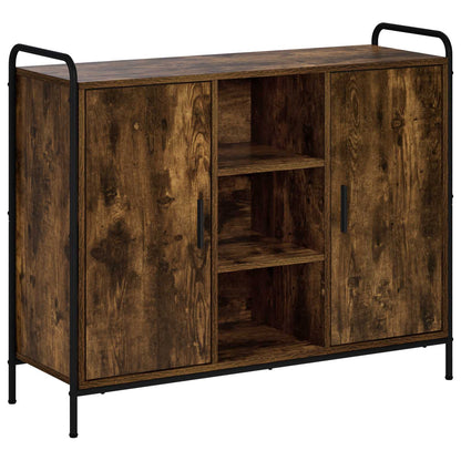 vidaXL Sideboard Smoked Oak 98.5 x 33 x 81 cm Engineered Wood