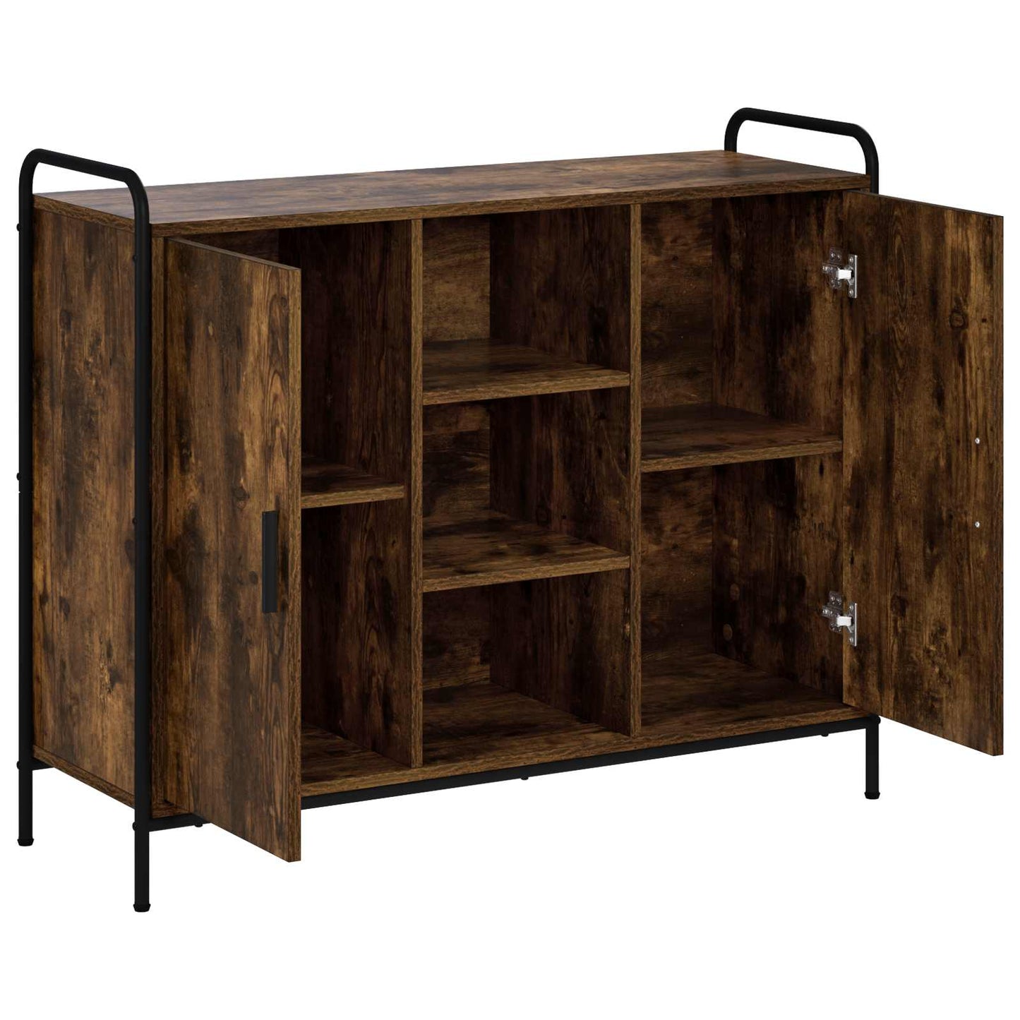 vidaXL Sideboard Smoked Oak 98.5 x 33 x 81 cm Engineered Wood