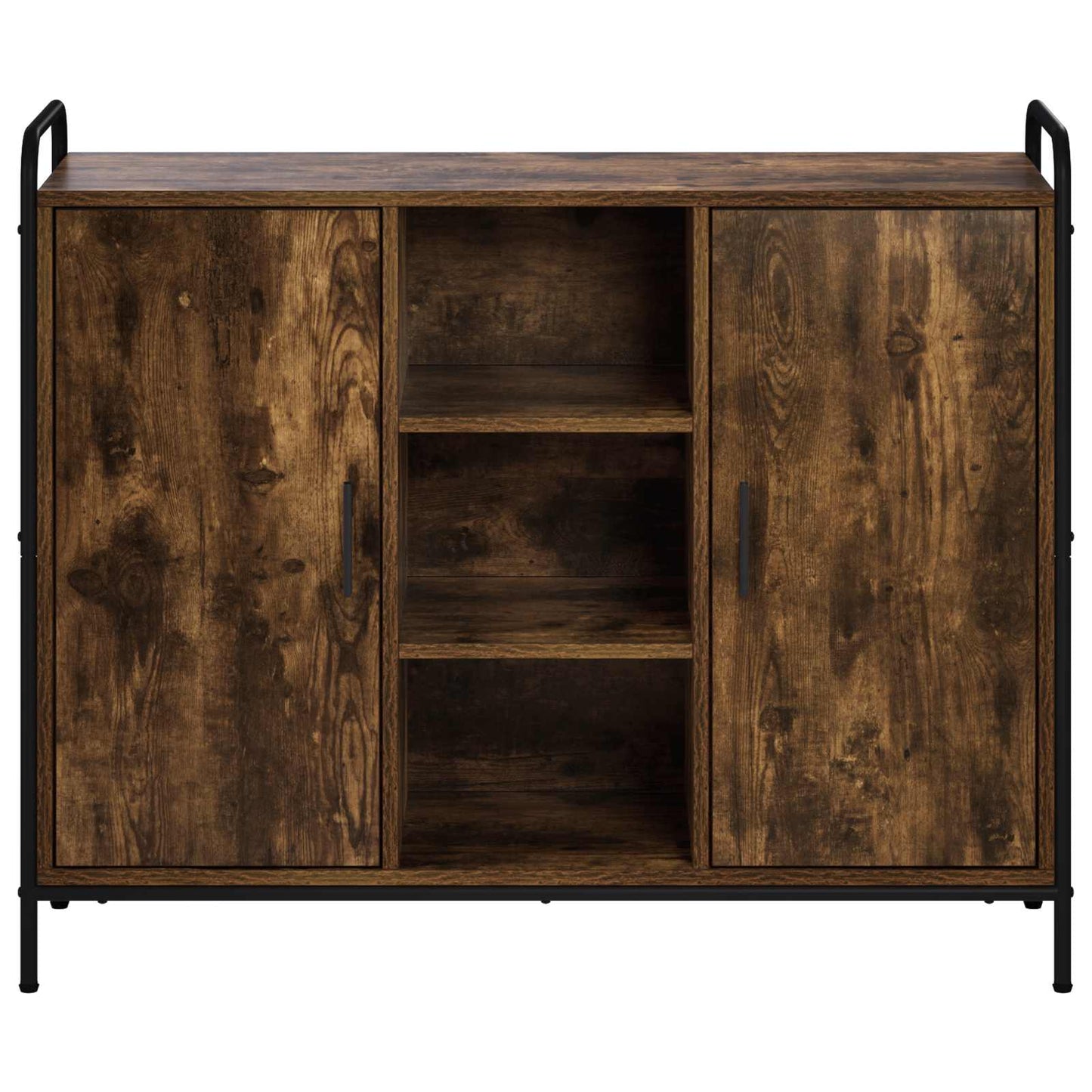 vidaXL Sideboard Smoked Oak 98.5 x 33 x 81 cm Engineered Wood