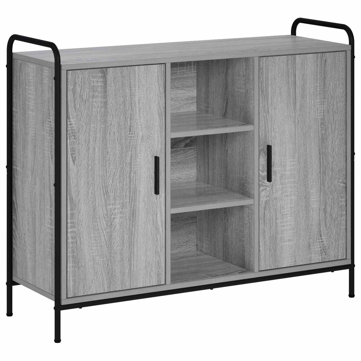 vidaXL Sideboard Grey Sonoma 98.5 x 33 x 81 cm Engineered Wood
