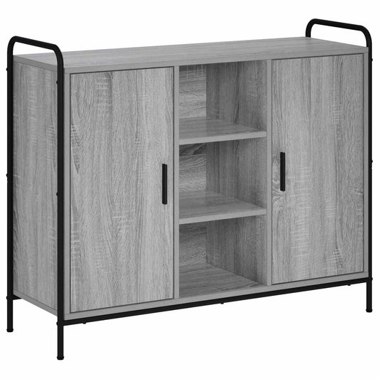 vidaXL Sideboard Grey Sonoma 98.5 x 33 x 81 cm Engineered Wood