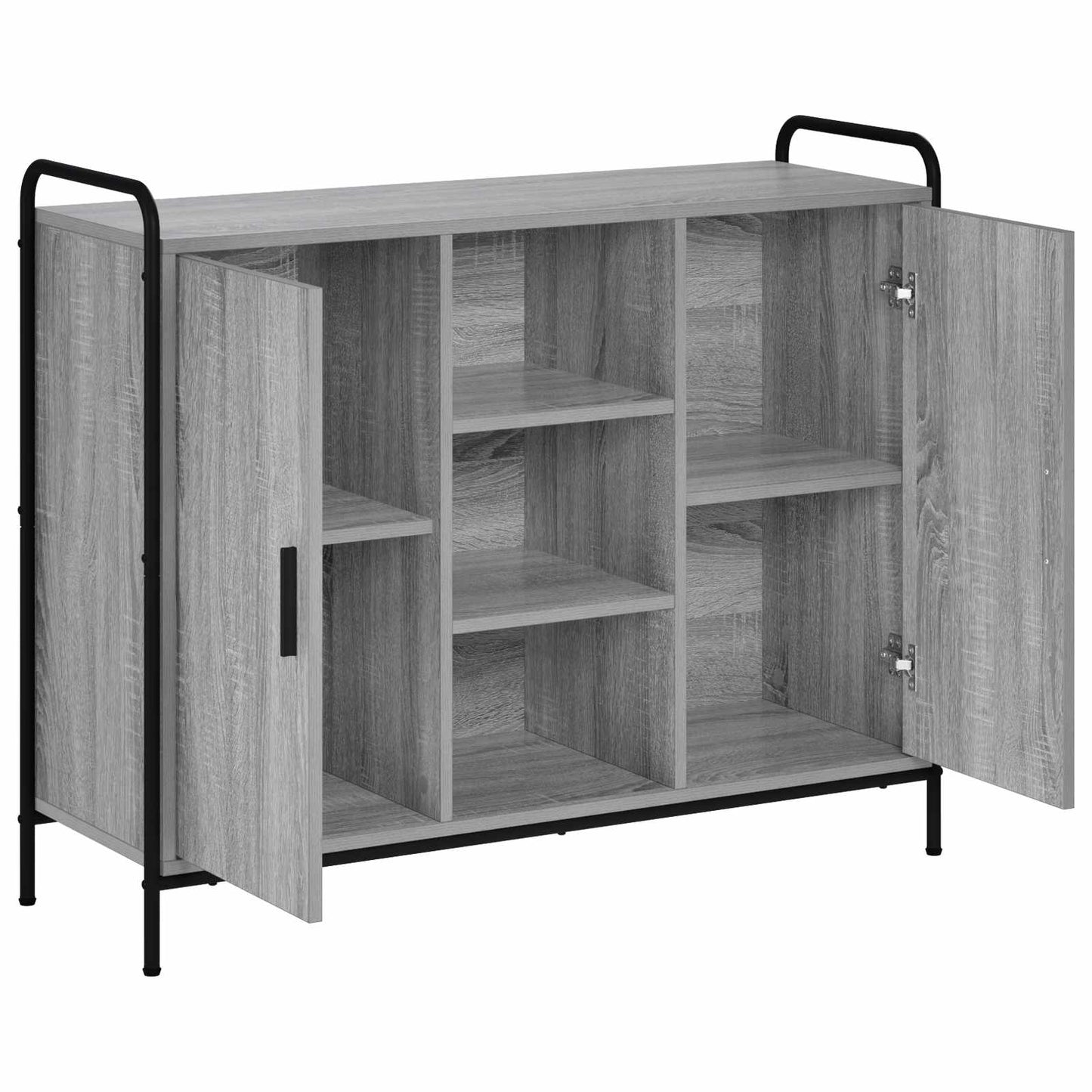 vidaXL Sideboard Grey Sonoma 98.5 x 33 x 81 cm Engineered Wood