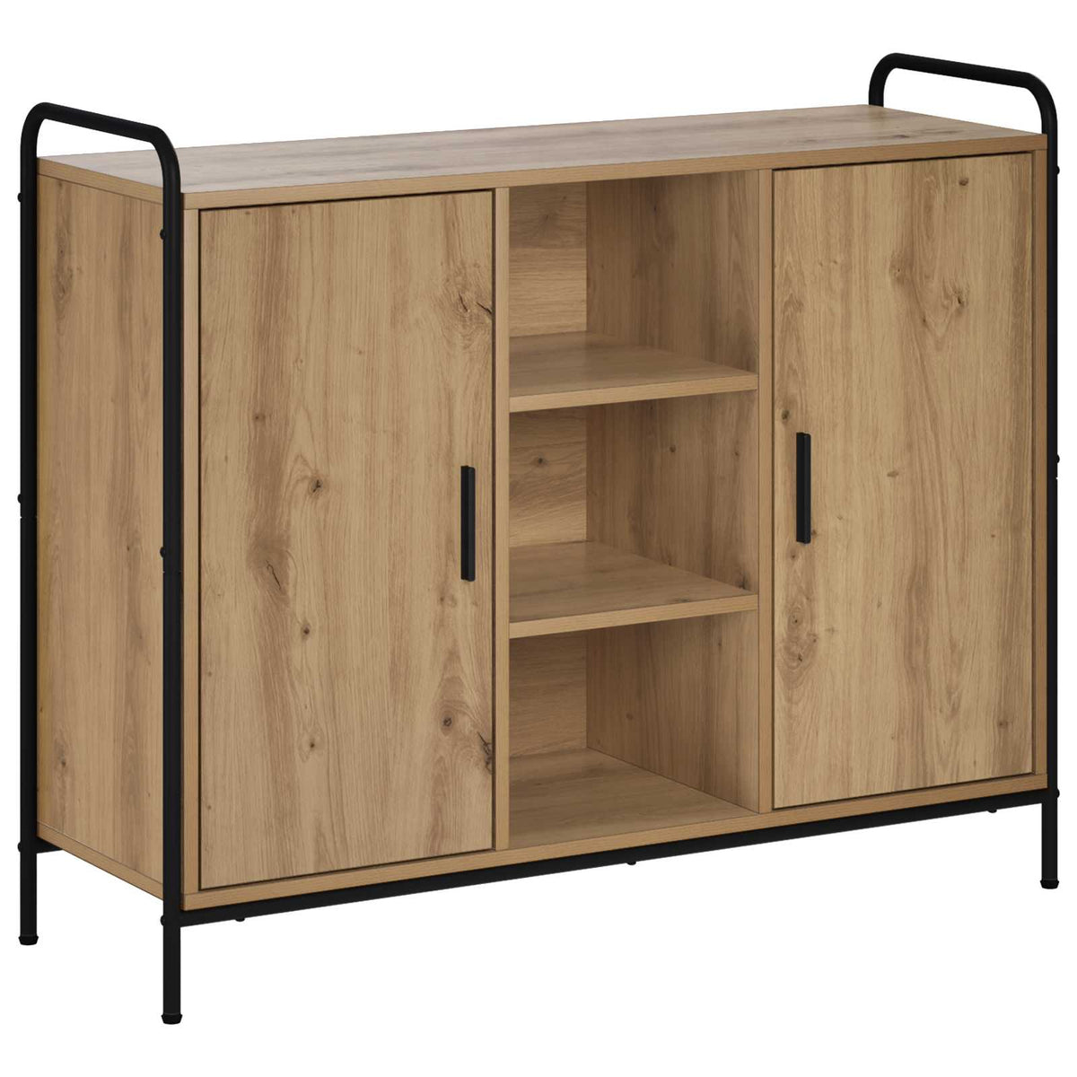 vidaXL Sideboard Artisan Oak 98.5 x 33 x 81 cm Engineered Wood