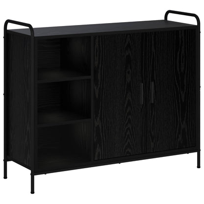 vidaXL Sideboard Black Oak 98.5 x 33 x 81 cm Engineered Wood