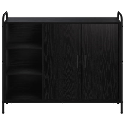 vidaXL Sideboard Black Oak 98.5 x 33 x 81 cm Engineered Wood