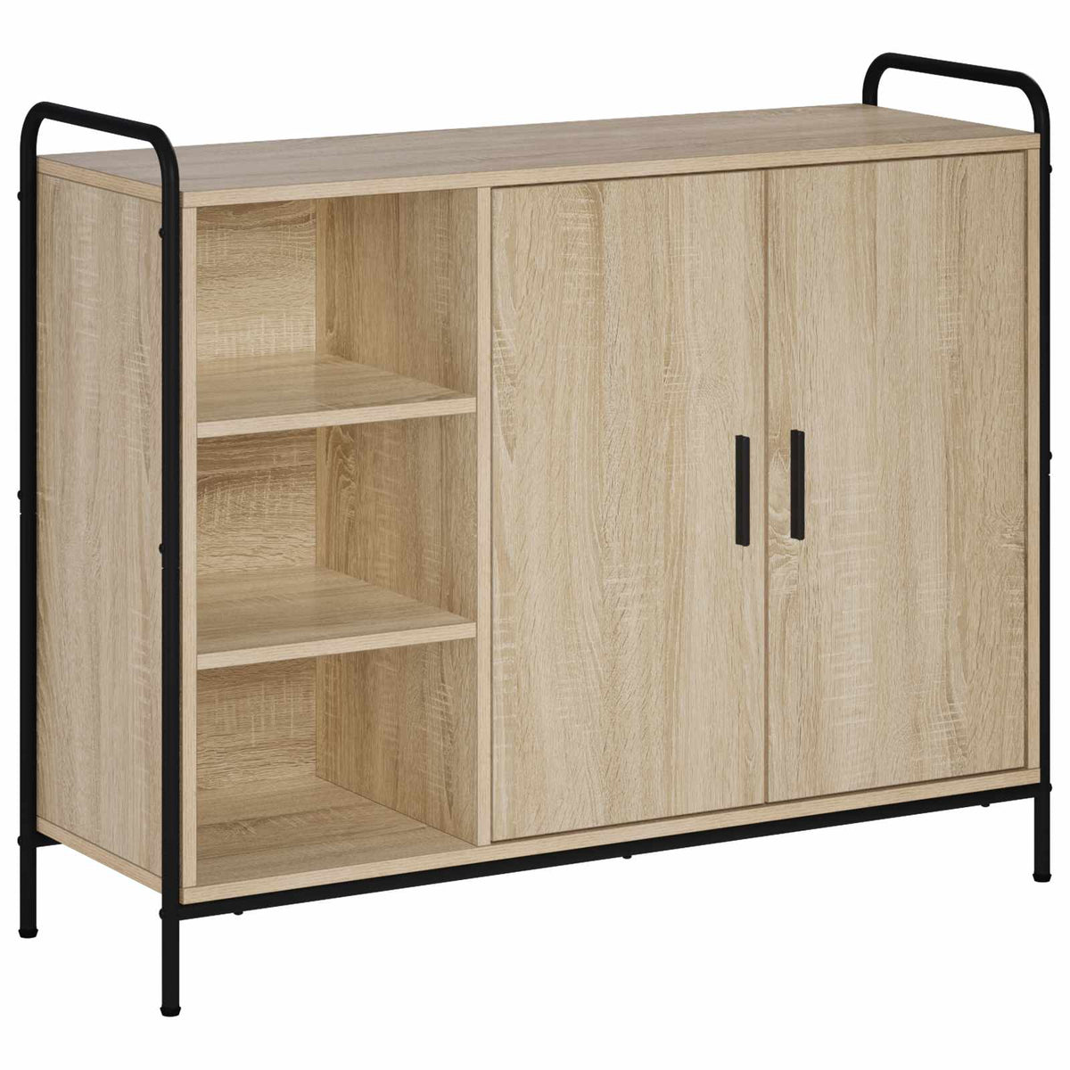 vidaXL Sideboard Sonoma Oak 98.5 x 33 x 81 cm Engineered Wood