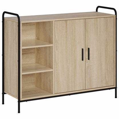 vidaXL Sideboard Sonoma Oak 98.5 x 33 x 81 cm Engineered Wood