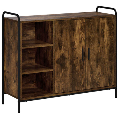 vidaXL Sideboard Smoked Oak 98.5 x 33 x 81 cm Engineered Wood