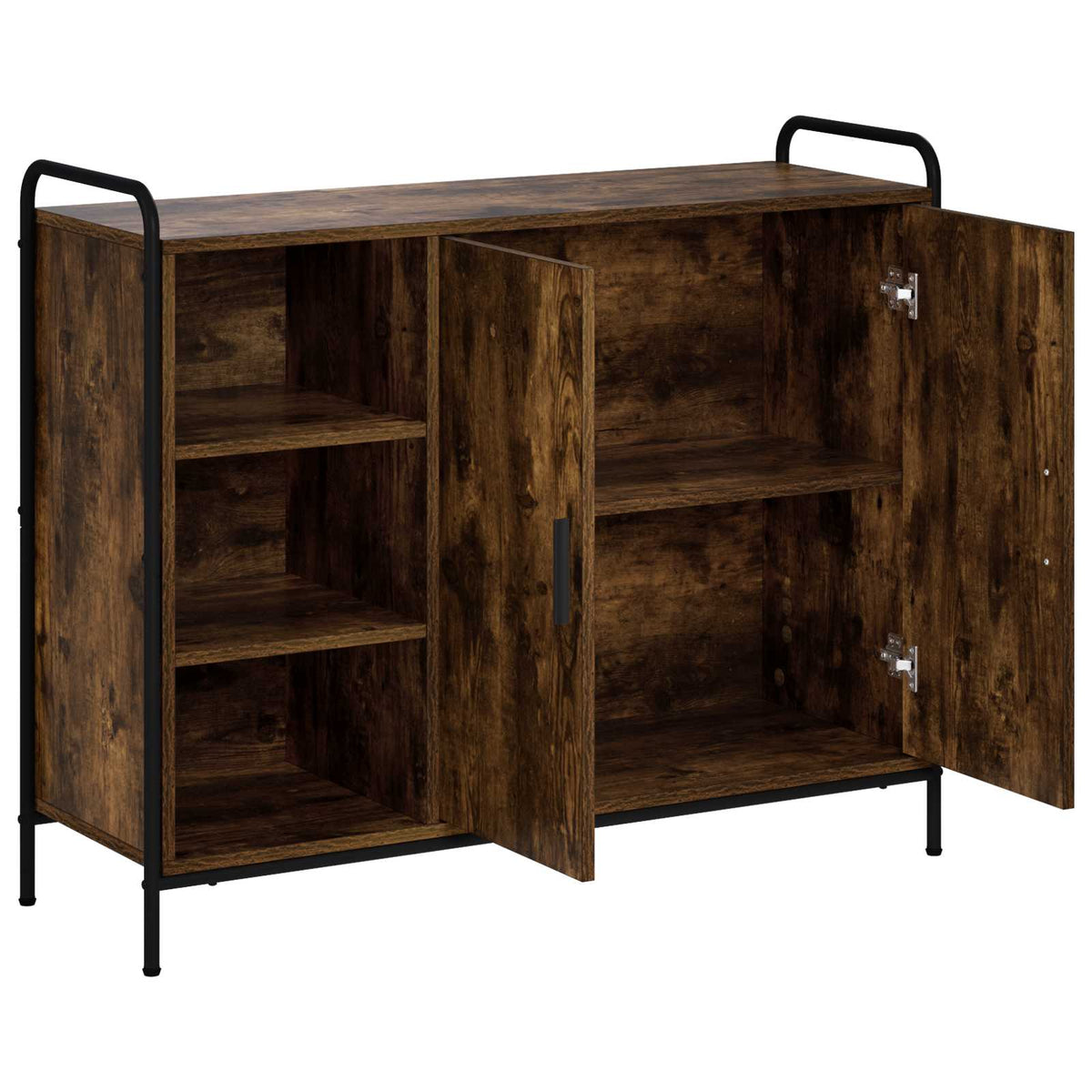 vidaXL Sideboard Smoked Oak 98.5 x 33 x 81 cm Engineered Wood