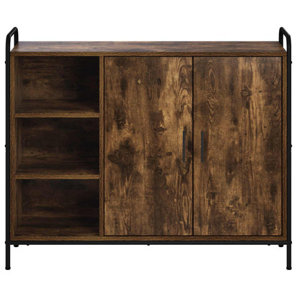 vidaXL Sideboard Smoked Oak 98.5 x 33 x 81 cm Engineered Wood