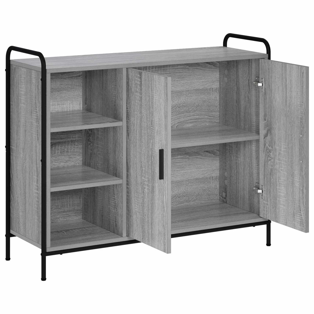 vidaXL Sideboard Grey Sonoma 98.5 x 33 x 81 cm Engineered Wood