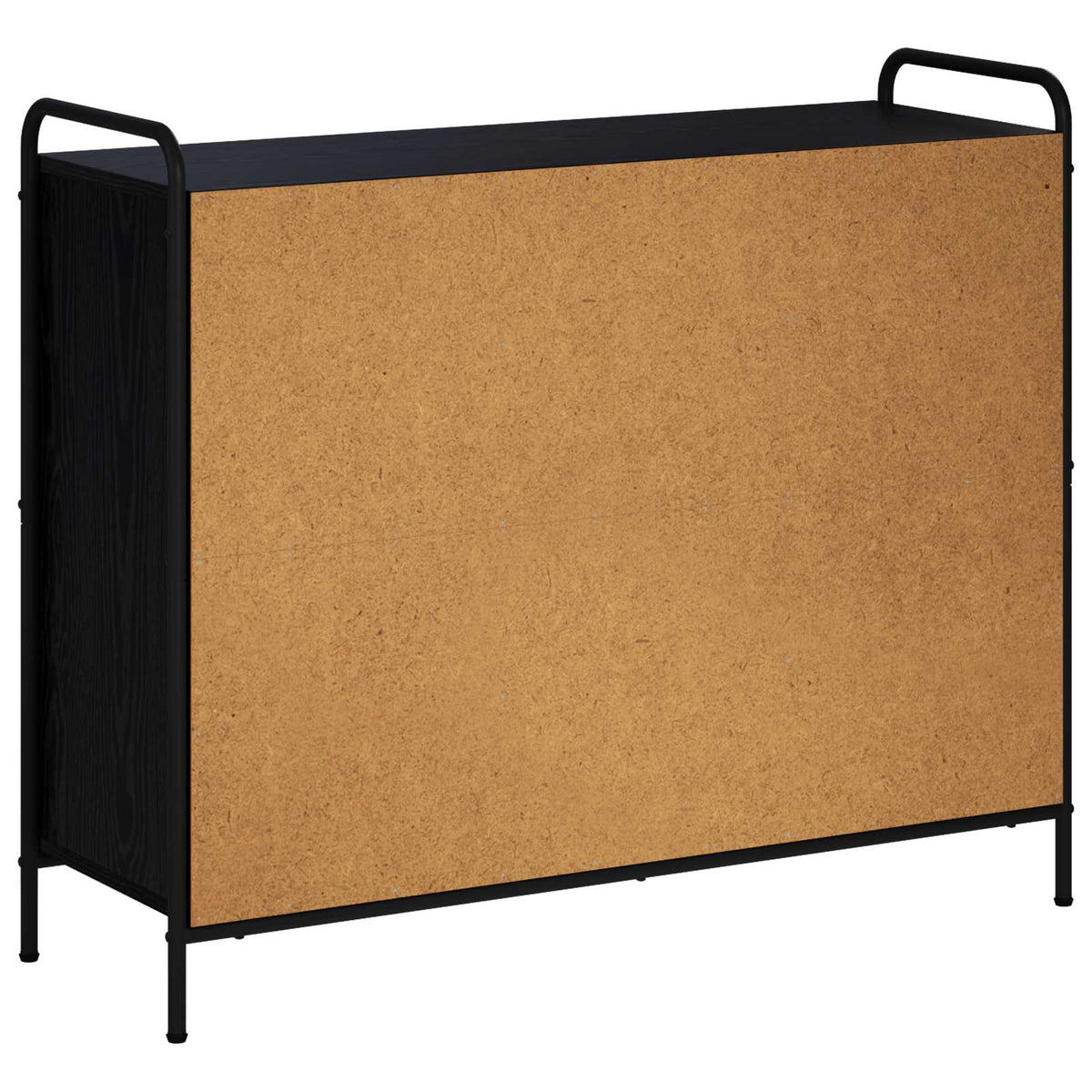 vidaXL Sideboard Black Oak 97 x 33 x 81 cm Engineered Wood
