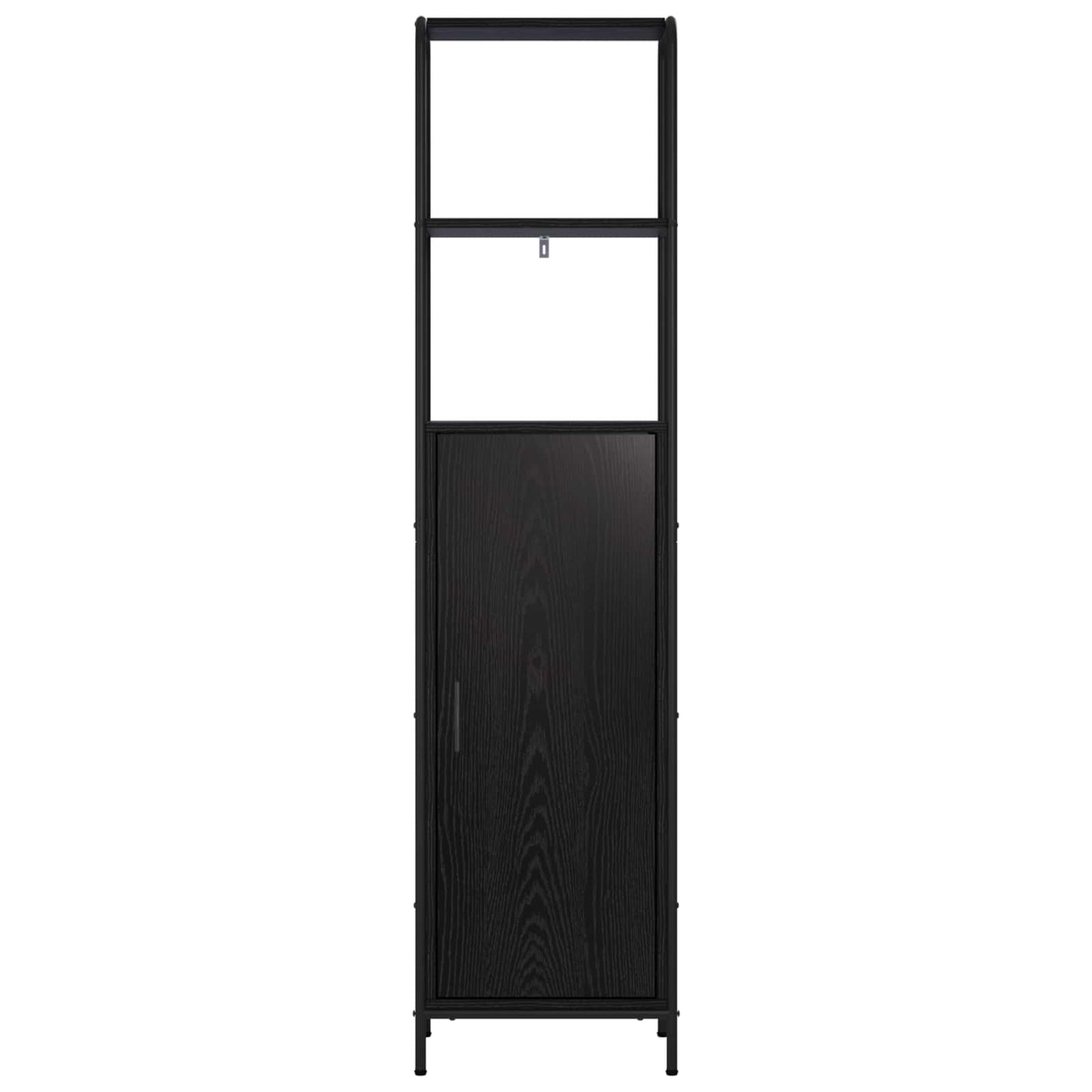 vidaXL Highboard Black Oak 40 x 33 x 161 cm Engineered Wood