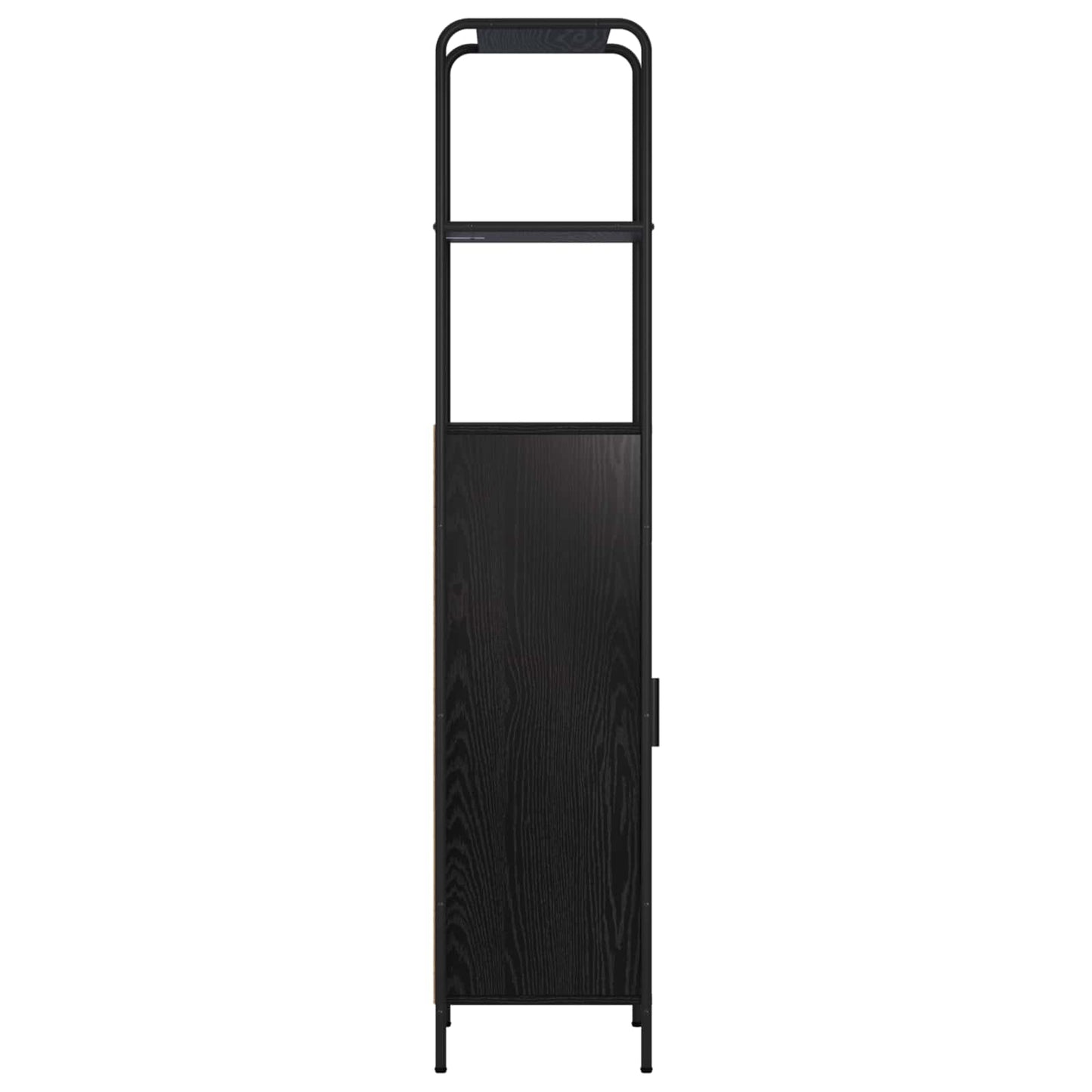 vidaXL Highboard Black Oak 40 x 33 x 161 cm Engineered Wood