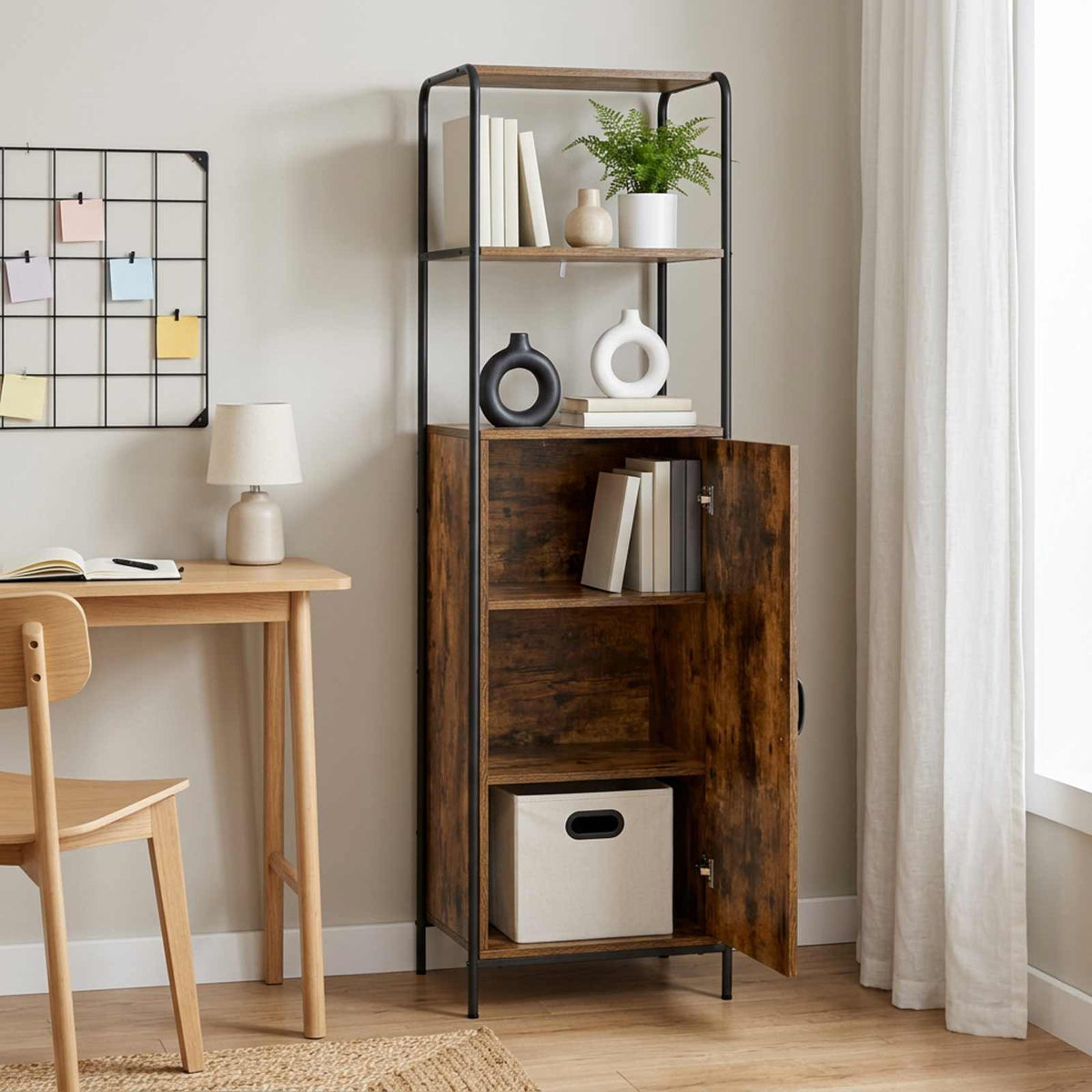 vidaXL Highboard Smoked Oak 40 x 33 x 161 cm Engineered Wood