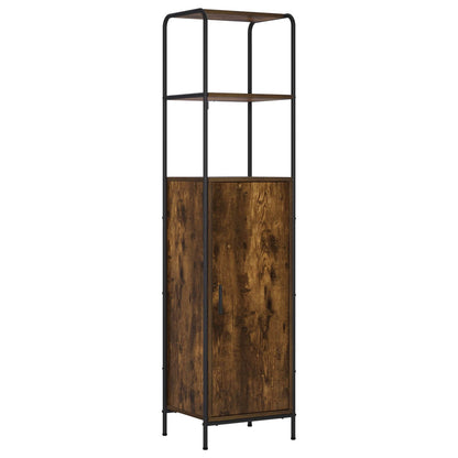 vidaXL Highboard Smoked Oak 40 x 33 x 161 cm Engineered Wood