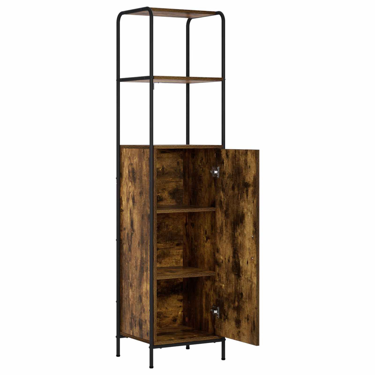 vidaXL Highboard Smoked Oak 40 x 33 x 161 cm Engineered Wood