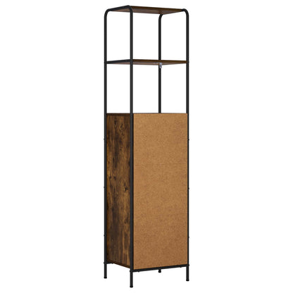 vidaXL Highboard Smoked Oak 40 x 33 x 161 cm Engineered Wood