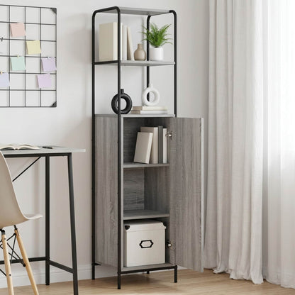 vidaXL Highboard Grey Sonoma 40 x 33 x 161 cm Engineered Wood