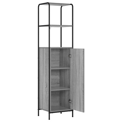 vidaXL Highboard Grey Sonoma 40 x 33 x 161 cm Engineered Wood