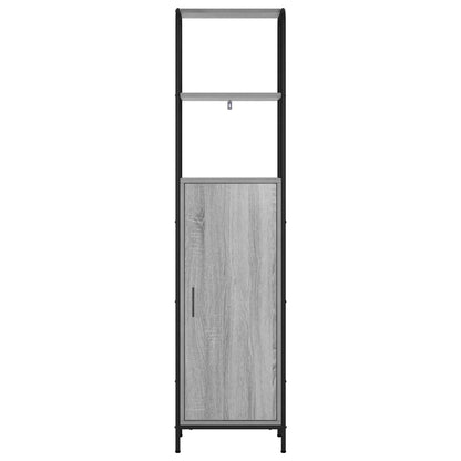 vidaXL Highboard Grey Sonoma 40 x 33 x 161 cm Engineered Wood