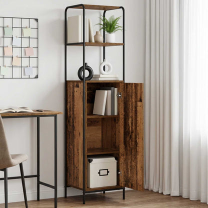 vidaXL Highboard Old Wood 40 x 33 x 161 cm Engineered Wood
