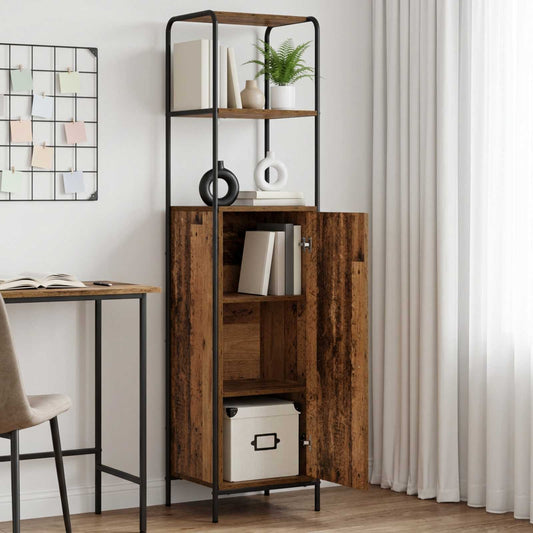 vidaXL Highboard Old Wood 40 x 33 x 161 cm Engineered Wood
