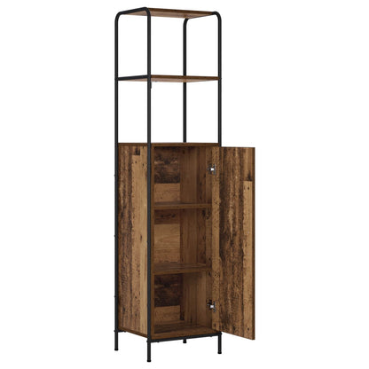 vidaXL Highboard Old Wood 40 x 33 x 161 cm Engineered Wood