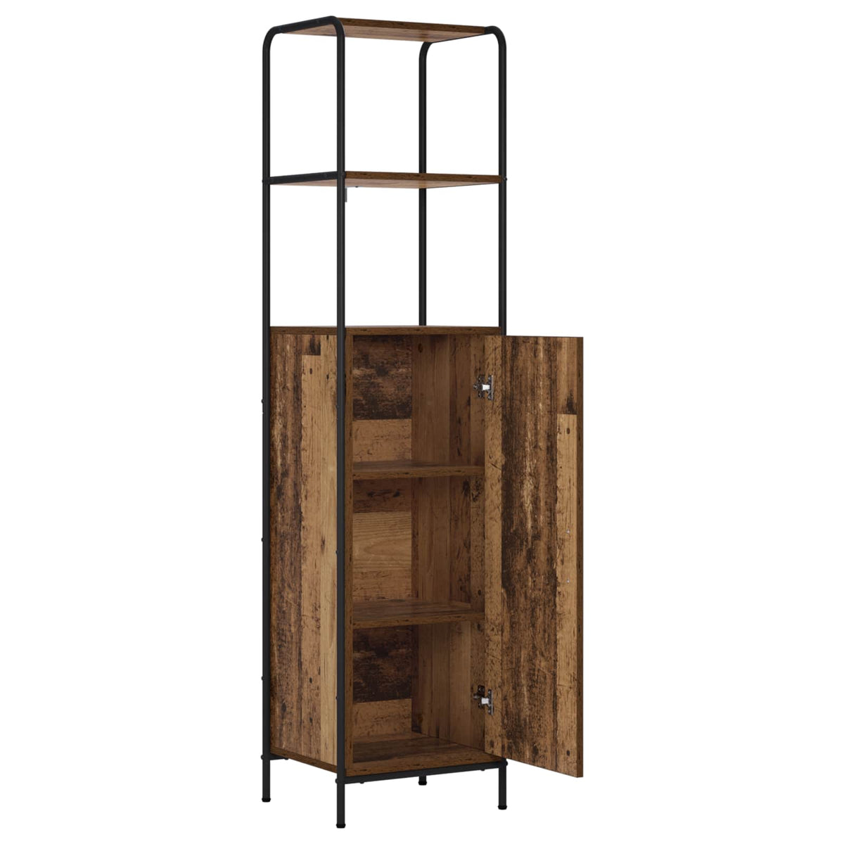 vidaXL Highboard Old Wood 40 x 33 x 161 cm Engineered Wood