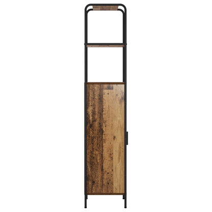 vidaXL Highboard Old Wood 40 x 33 x 161 cm Engineered Wood