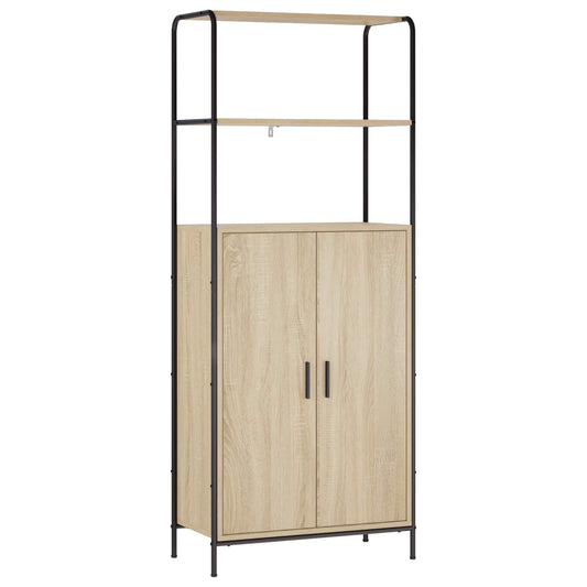 vidaXL Highboard Sonoma Oak 65 x 33 x 161 cm Engineered Wood