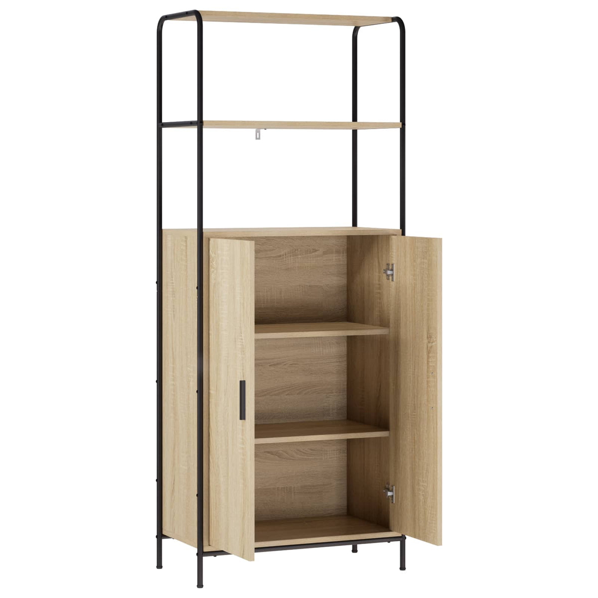 vidaXL Highboard Sonoma Oak 65 x 33 x 161 cm Engineered Wood