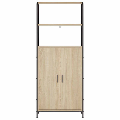 vidaXL Highboard Sonoma Oak 65 x 33 x 161 cm Engineered Wood