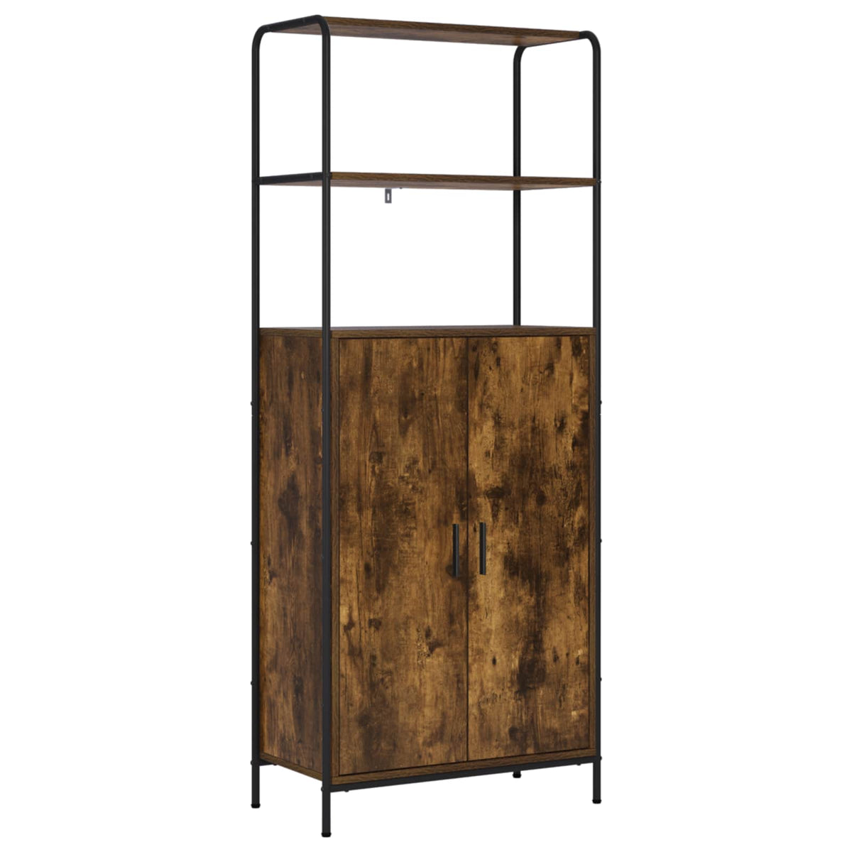 vidaXL Highboard Smoked Oak 65 x 33 x 161 cm Engineered Wood