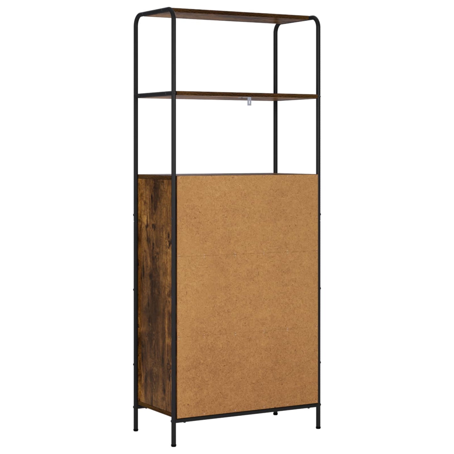 vidaXL Highboard Smoked Oak 65 x 33 x 161 cm Engineered Wood