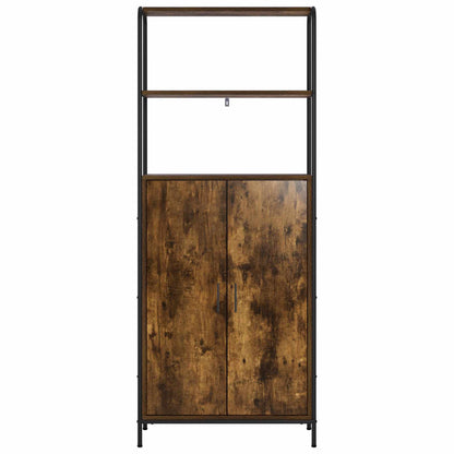 vidaXL Highboard Smoked Oak 65 x 33 x 161 cm Engineered Wood