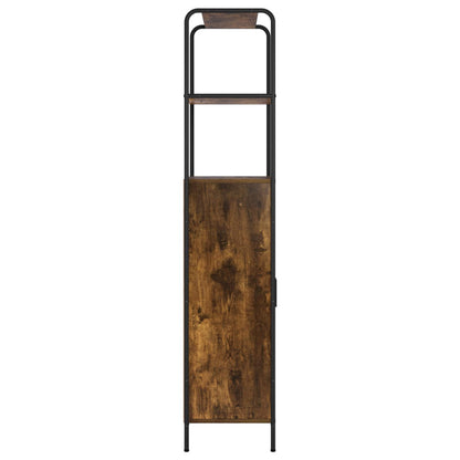 vidaXL Highboard Smoked Oak 65 x 33 x 161 cm Engineered Wood