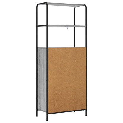 vidaXL Highboard Grey Sonoma 65 x 33 x 161 cm Engineered Wood