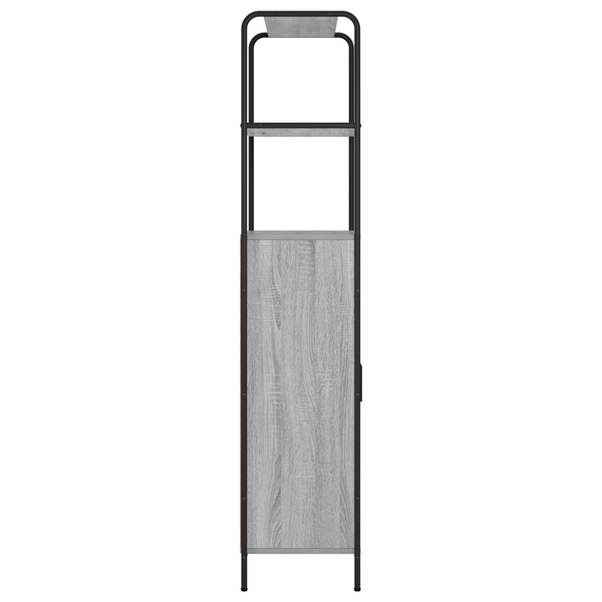 vidaXL Highboard Grey Sonoma 65 x 33 x 161 cm Engineered Wood