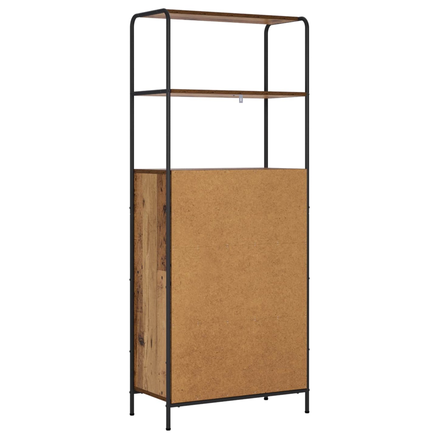 vidaXL Highboard Old Wood 65 x 33 x 161 cm Engineered Wood