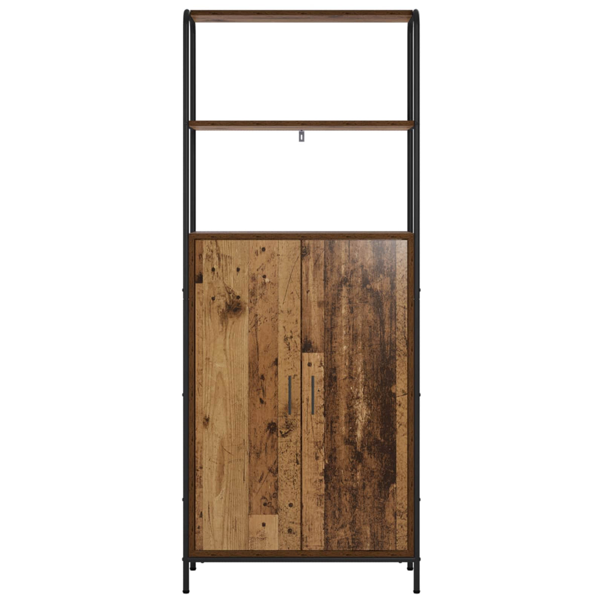 vidaXL Highboard Old Wood 65 x 33 x 161 cm Engineered Wood